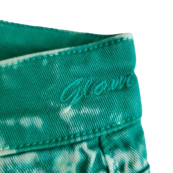 Goldsign Glam boyfriend ankle Bleached Green 5 pockets denim Jeans Size 27 NWOT - Picture 14 of 14